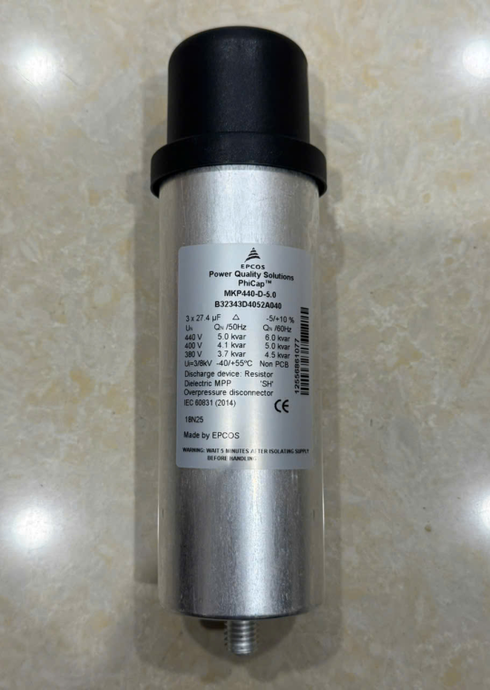 Tụ bù khô EPCOS 3P 5KVAr 440V ( MKP440-D-5.0 )