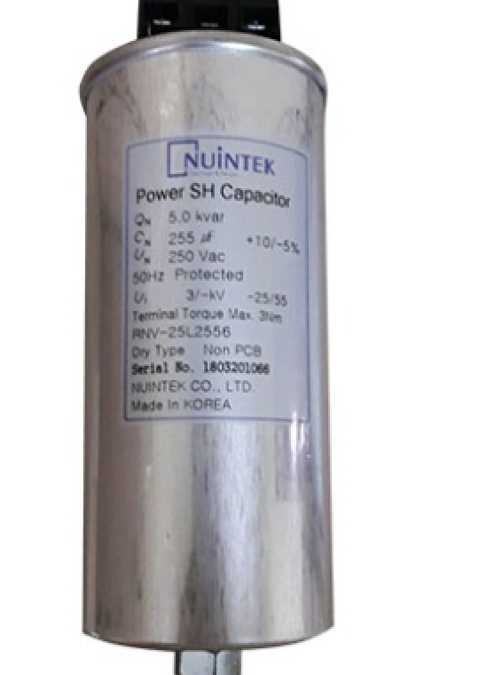 Tụ bù khô NUINTEK 1P 5KVAr 250V ( RNV-25L2556 )