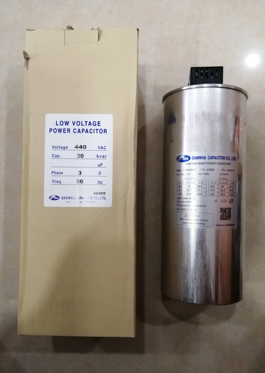 Tụ bù khô SAMWHA 3P 30KVAr 440V ( RMC-4450300KT )