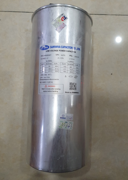 Tụ bù khô SAMWHA 3P 50KVAr 440V ( RMC-4450500KT )