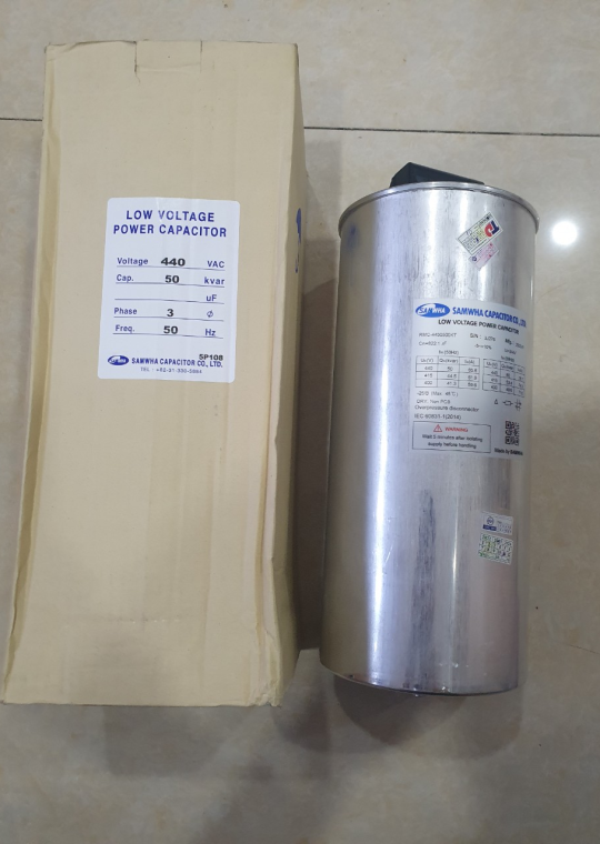 Tụ bù khô SAMWHA 3P 50KVAr 440V ( RMC-4450500KT )