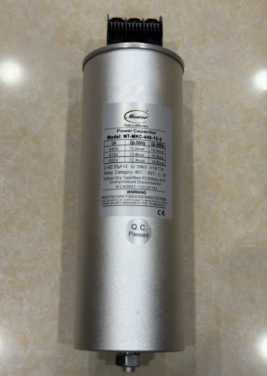 Tụ bù tròn MASTER 3P 15KVAr 440V ( MT-MKC-440-15-3 )