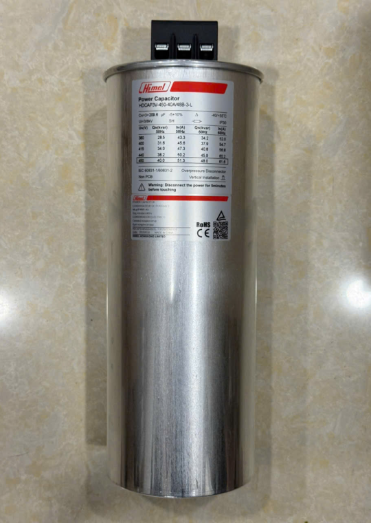 Tụ bù tròn Himel 3P 40KVAr 450V ( HDCAP3V454004803L )