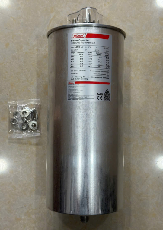 Tụ bù tròn Himel 3P 50KVAr 450V ( HDCAP3V455006003S )