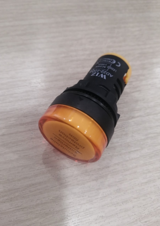 Đèn báo led CNC Ø22 màu vàng 220VAC ( AD22-22DS )