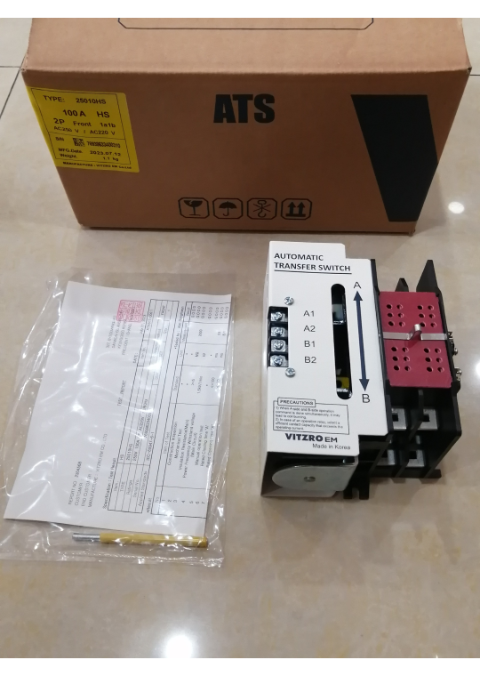 Bộ chuyển nguồn ATS VITZRO 21HS 2P 100A ( 25010HS )
