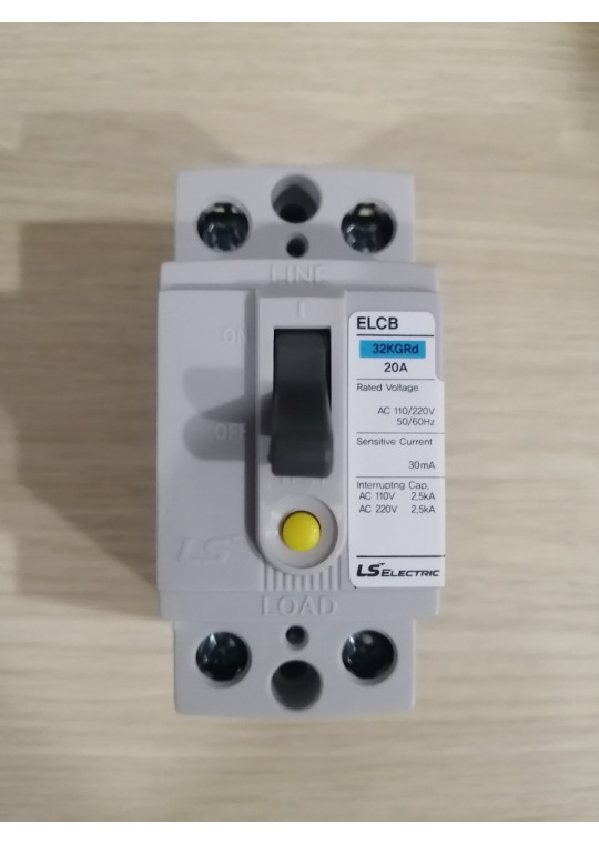 ELCB LS 2P 20A 2.5kA 30mA ( 32KGRd )