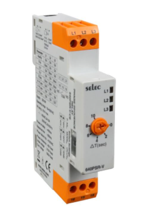 Rơ le bảo vệ ngược pha và mất pha 640PSR-V