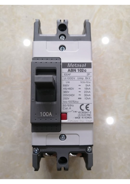 MCCB LS 2P 100A 35kA ( ABN102c )