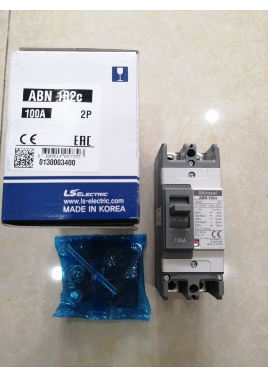 MCCB LS 2P 100A 35kA ( ABN102c )
