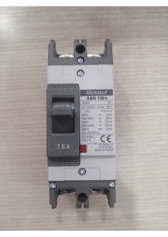 MCCB LS 2P 75A 35kA ( ABN102c )