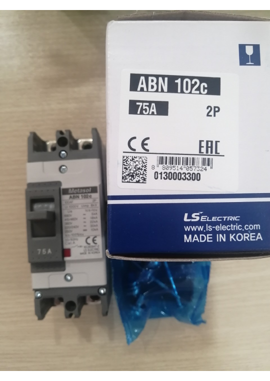 MCCB LS 2P 75A 35kA ( ABN102c )