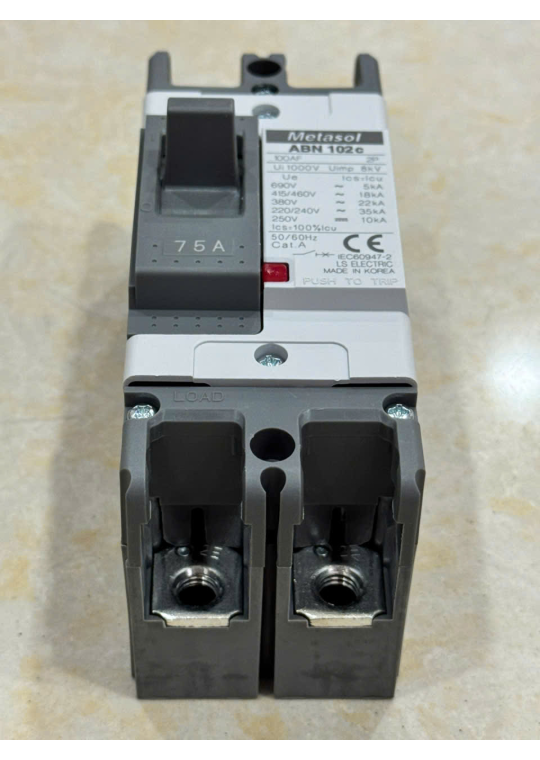 MCCB LS 2P 75A 35kA ( ABN102c )