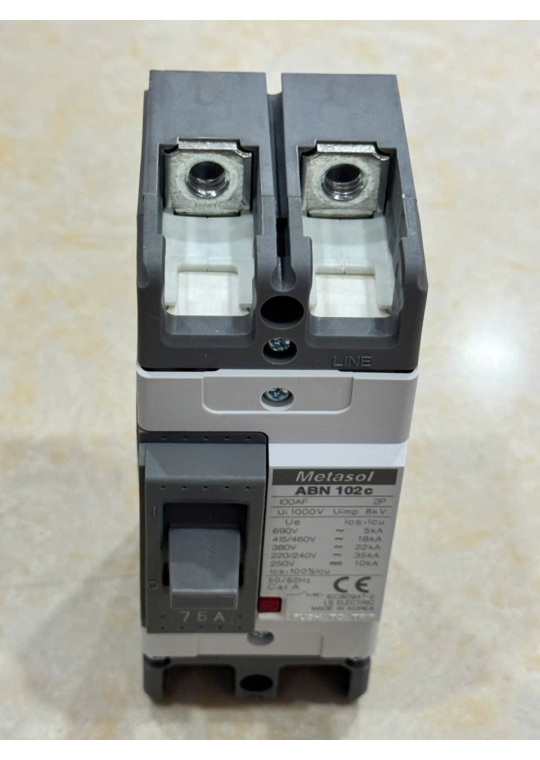 MCCB LS 2P 75A 35kA ( ABN102c )