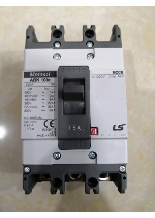MCCB LS 3P 75A 22kA ( ABN103c )