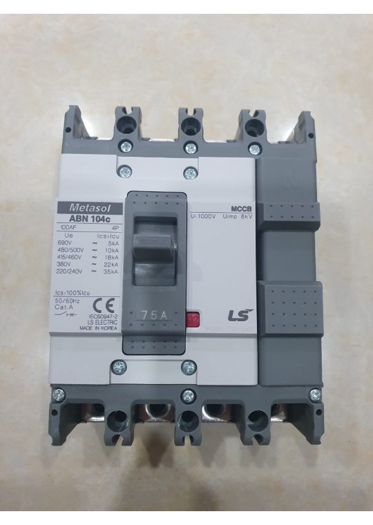 MCCB LS 4P 75A 22kA ( ABN104c )