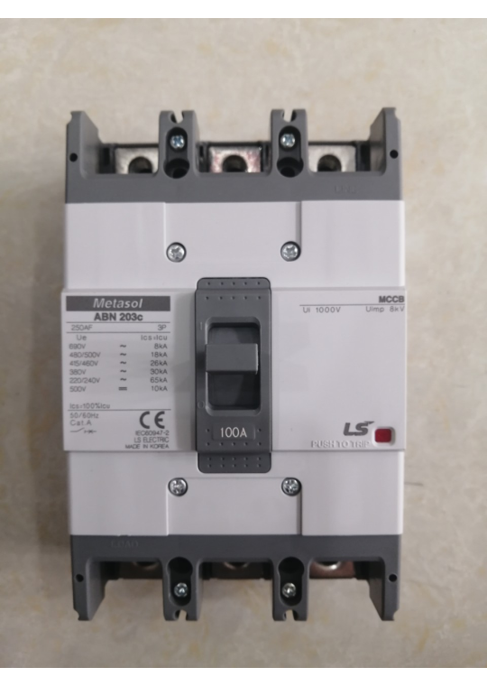 MCCB LS 3P 100A 30kA ( ABN203c )