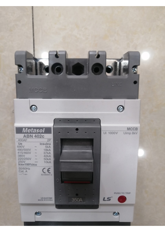 MCCB LS 2P 350A 50kA ( ABN402c )