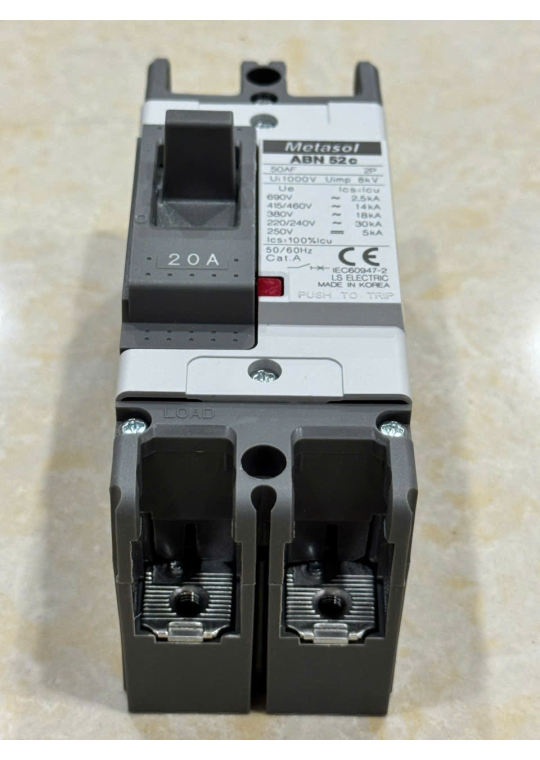 MCCB LS 2P 20A 30kA ( ABN52c )