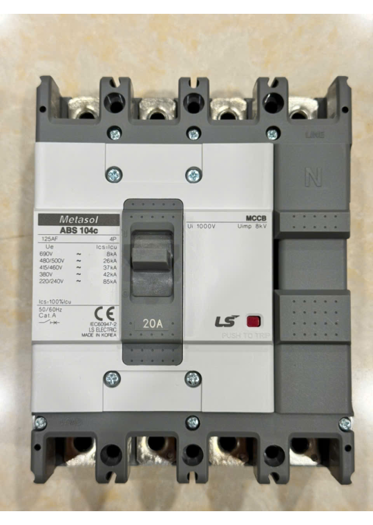 MCCB LS 4P 20A 42kA ( ABS104c )
