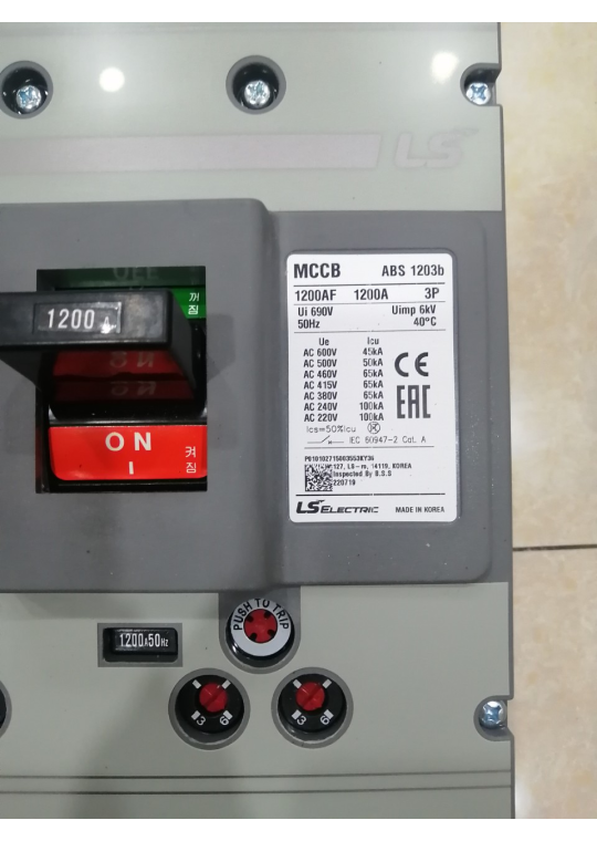 MCCB LS 3P 1200A 65kA ( ABS1203b )