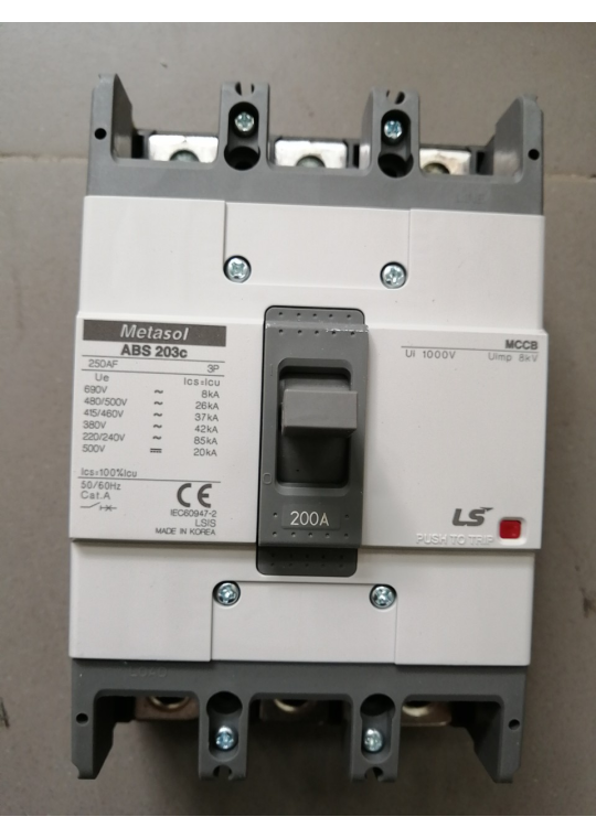MCCB LS 3P 200A 42kA ( ABS203c )