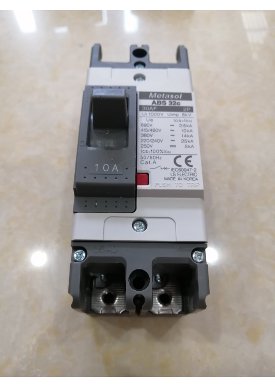 MCCB LS 2P 10A 25kA ( ABS32c )