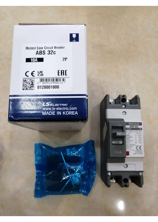 MCCB LS 2P 10A 25kA ( ABS32c )