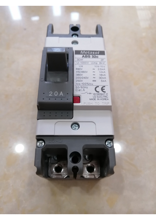 MCCB LS 2P 20A 25kA ( ABS32c )