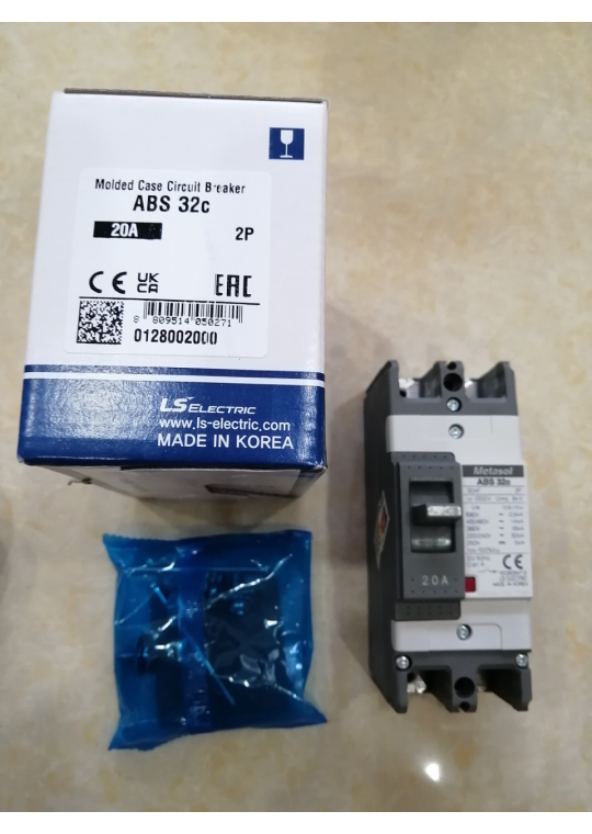 MCCB LS 2P 20A 25kA ( ABS32c )