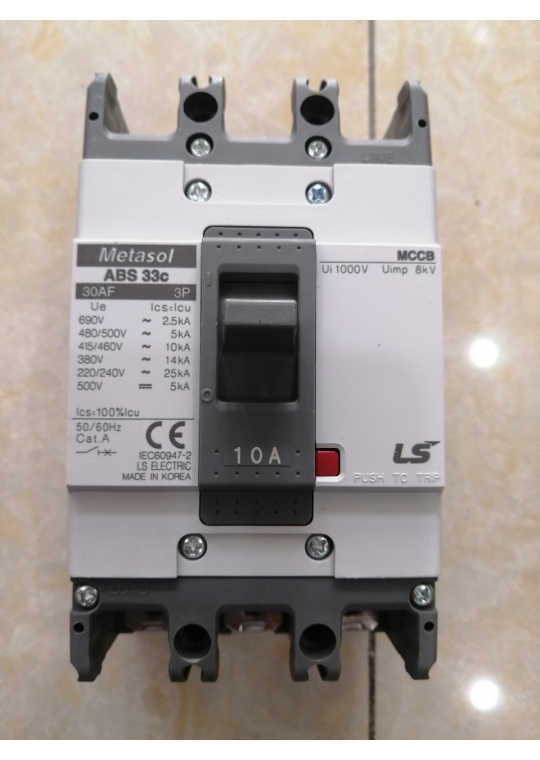 MCCB LS 3P 10A 14kA ( ABS33c )