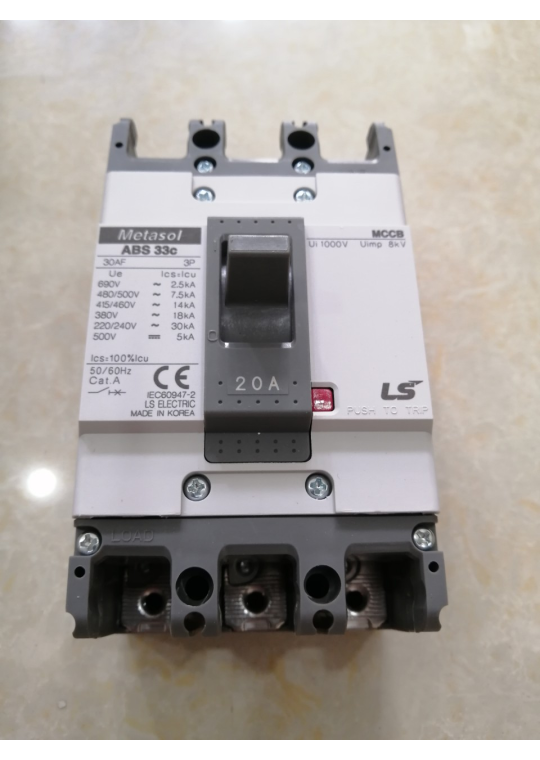 MCCB LS 3P 20A 14kA ( ABS33c )