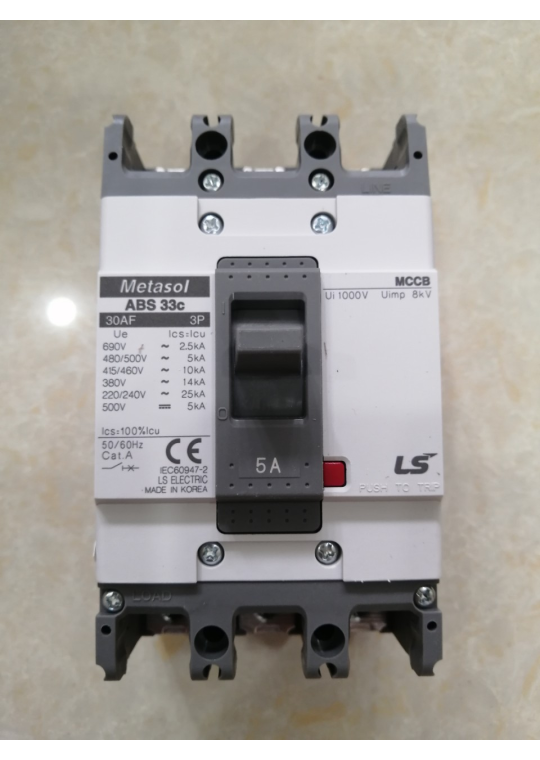 MCCB LS 3P 5A 14kA ( ABS33c )