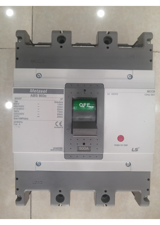 MCCB LS 3P 500A 75kA ( ABS803c )