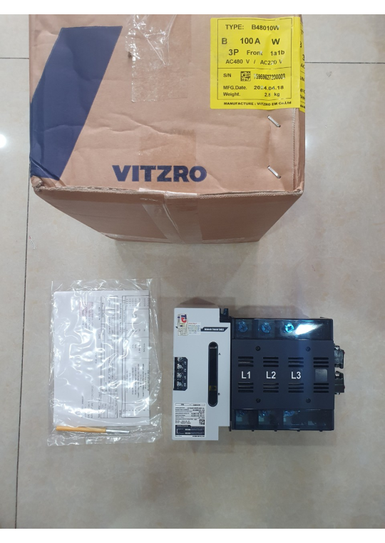  Bộ chuyển nguồn ATS VITZRO VAT-61W 3P 100A ( B48010W )