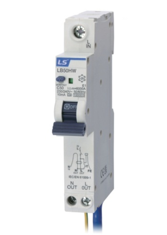 RCBO LS 2P 40A 10KA 30mA ( LB50HW )