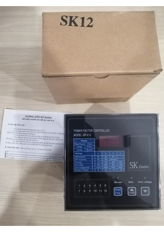 Bộ điều khiển tụ bù 12 cấp SK QR-X12 