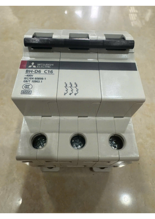 MCB MITSUBISHI 3P 16A 6kA ( BH-D6 )