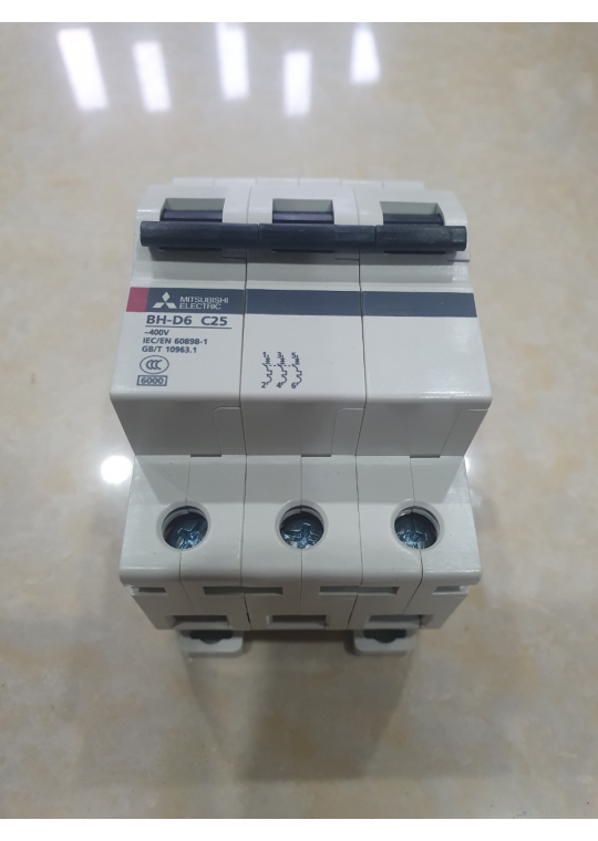 MCB MITSUBISHI 3P 25A 6kA ( BH-D6 )