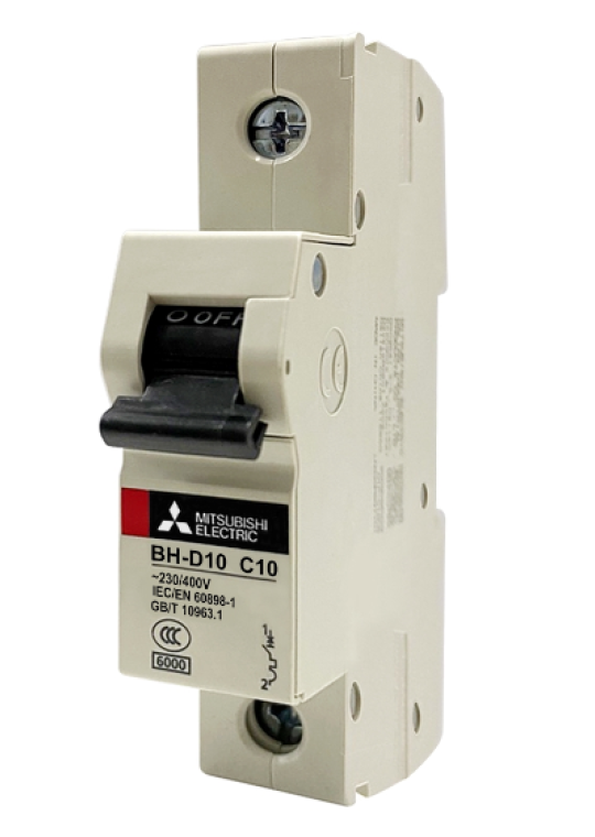 MCB MITSUBISHI 1P 6A 10kA ( BH-D10 )