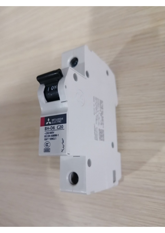 MCB MITSUBISHI 1P 20A 6kA ( BH-D6 )