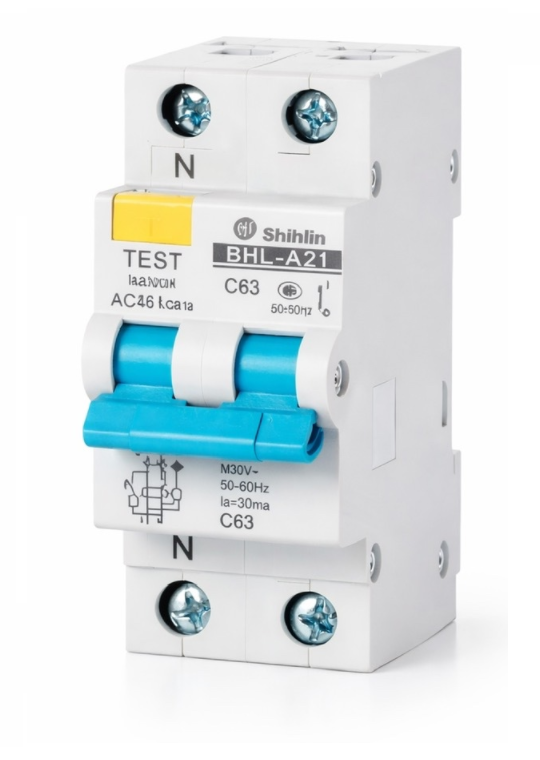 RCBO SHIHLIN 1P+N 50A 6kA 30mA ( BHL-A )