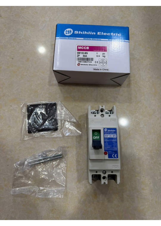 MCCB SHIHLIN 2P 50A 10kA ( BM100-MN )