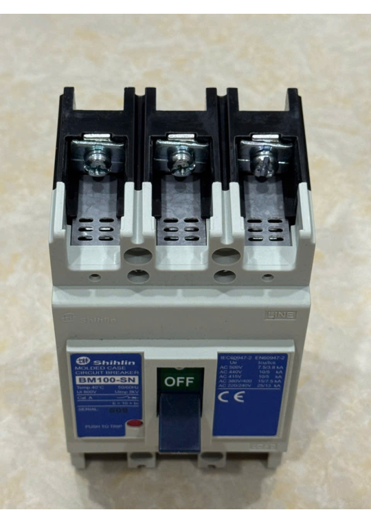 MCCB SHIHLIN 3P 30A 15kA ( BM100-SN )