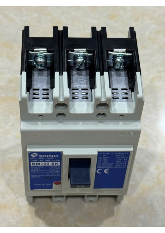 MCCB SHIHLIN 3P 40A 15kA ( BM100-SN )