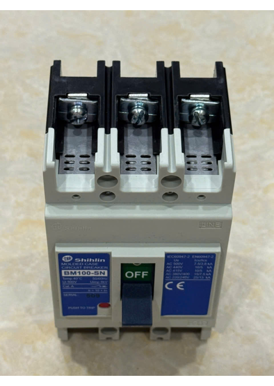 MCCB SHIHLIN 3P 50A 15kA ( BM100-SN )