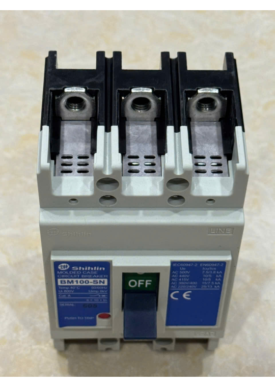 MCCB SHIHLIN 3P 75A 15kA ( BM100-SN )
