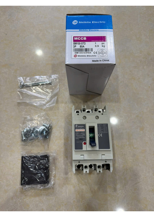 MCCB SHIHLIN 3P 80A 30kA ( BM100-STD )