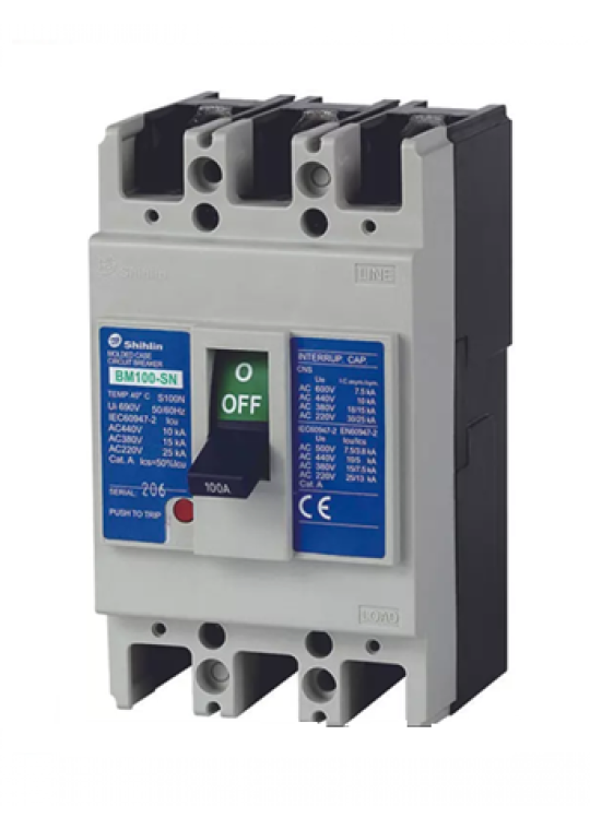 MCCB SHIHLIN 3P 20A 15kA ( BM100-SN )