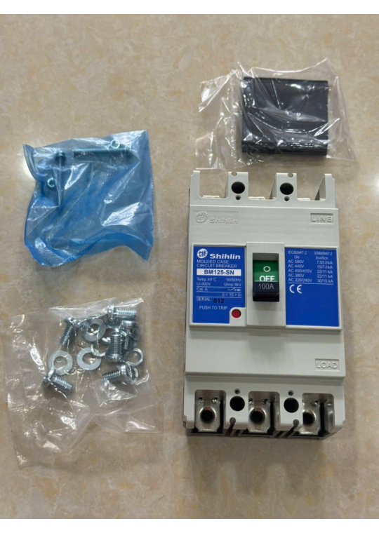 MCCB SHIHLIN 3P 100A 22kA ( BM125-SN )